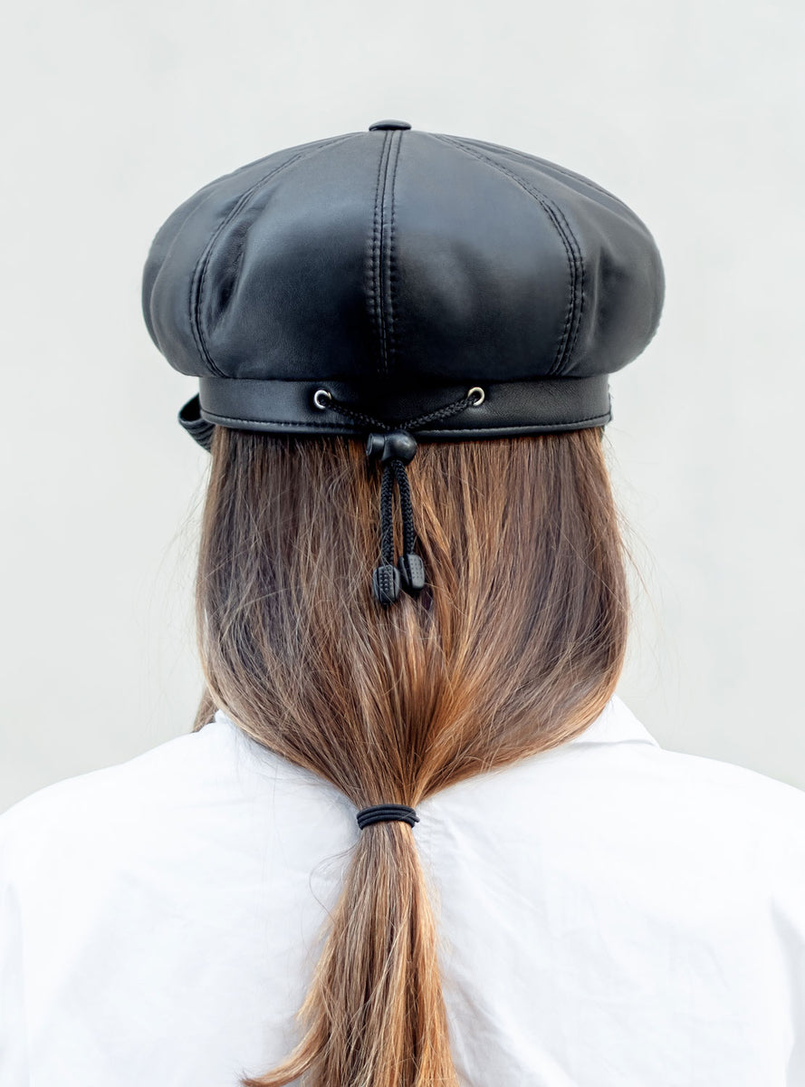 Кожен каскет с обърната козирка – Enigma Leather Boutique